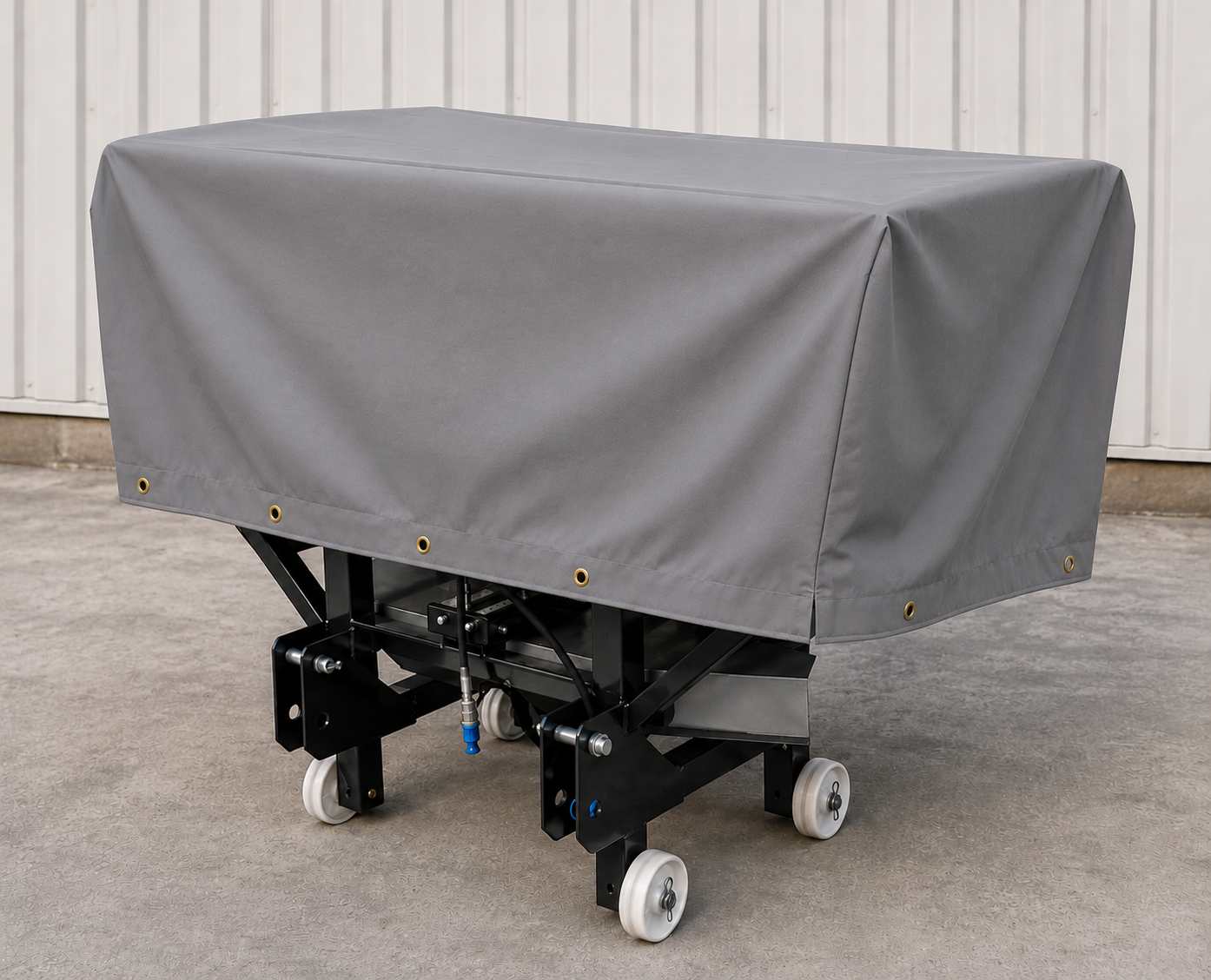 Custom Heavy-Duty Fertilizer Spreader Trolley Cover | Custom-Fit Farm Implement Shield